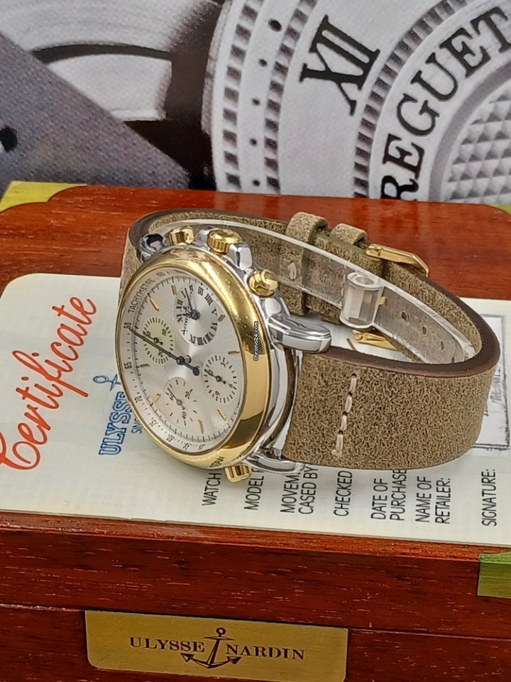 IMG_9081 Ulysse Nardin Mens watch Unisex Automatic Gold Steel 575-22 Replica 5