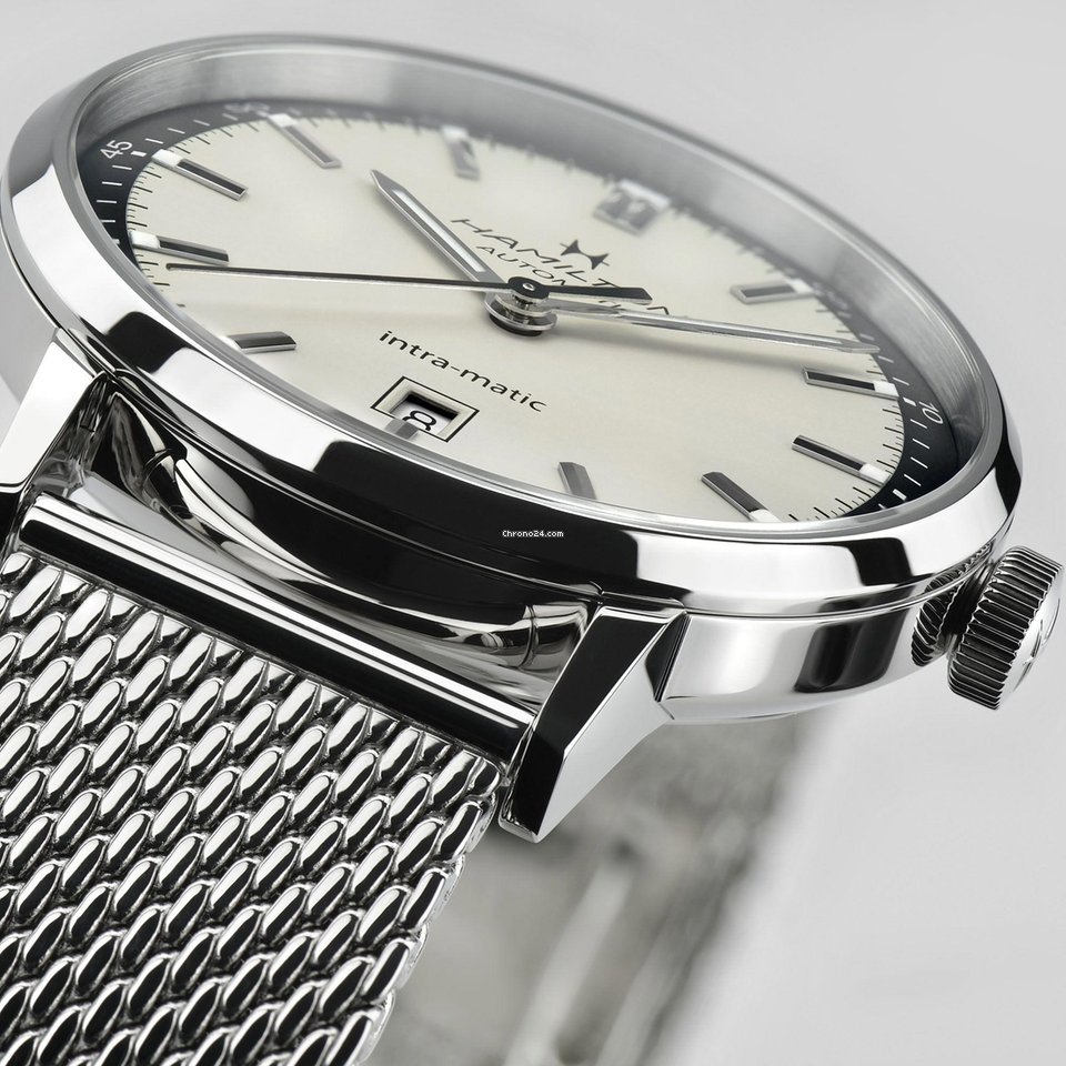 Hamilton Intra-Matic Mens watch Unisex Automatic Steel H38425120 Replica 5