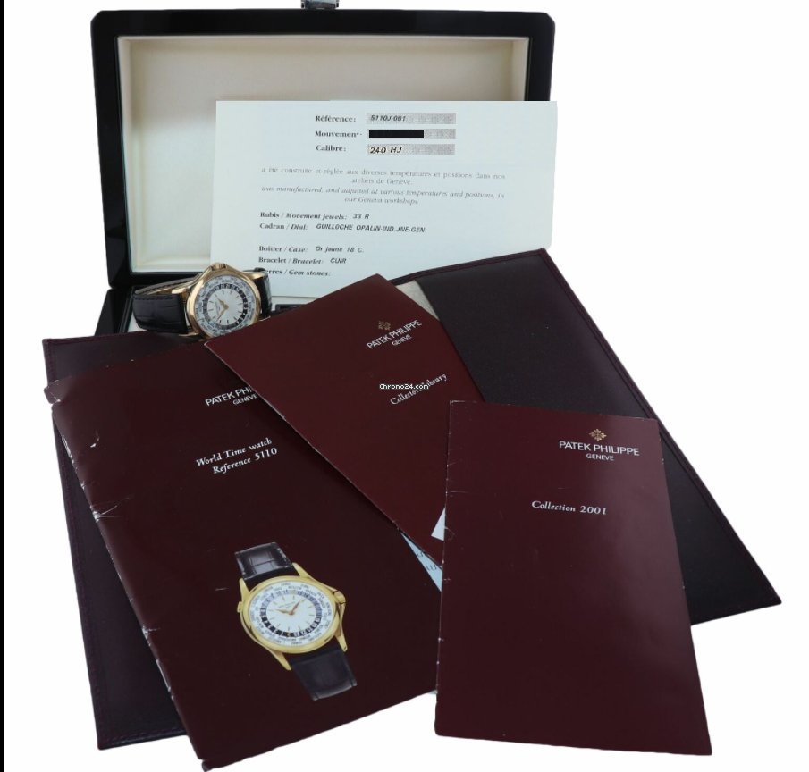 IMG_9081 Patek Philippe World Time Mens watch Unisex Automatic Yellow gold 5110J-001 Replica 5