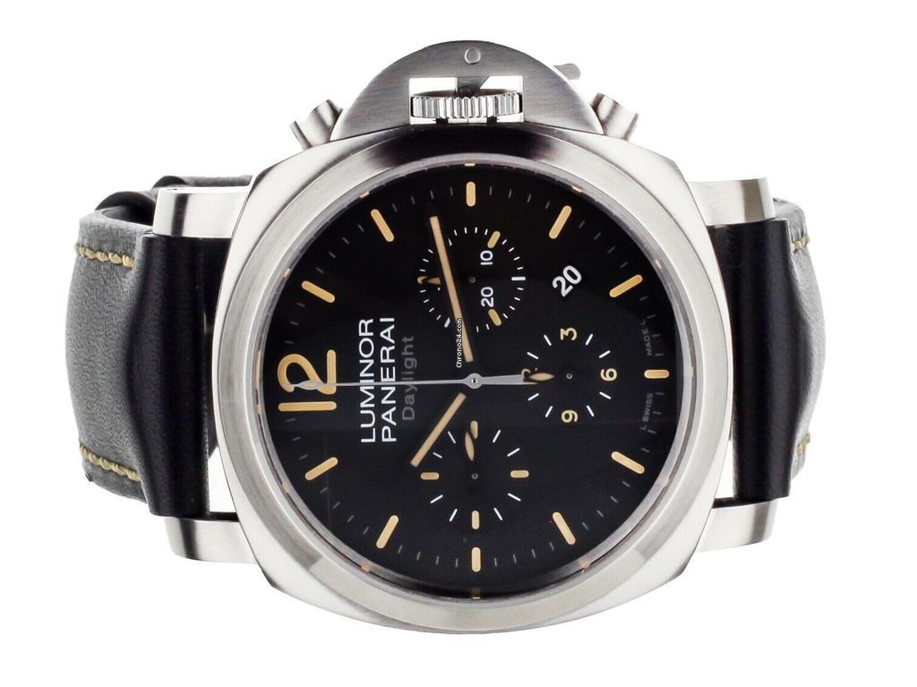 IMG_9081 Panerai Luminor Chrono Mens watch Unisex Automatic Steel PAM356 Replica 5