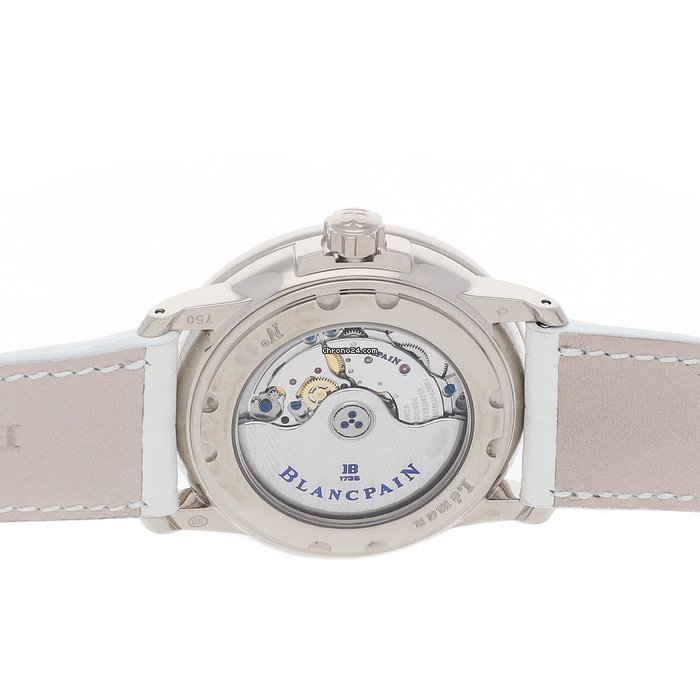 IMG_9081 Blancpain Leman Womens watch Automatic White gold 2850-3554-55B Replica 5