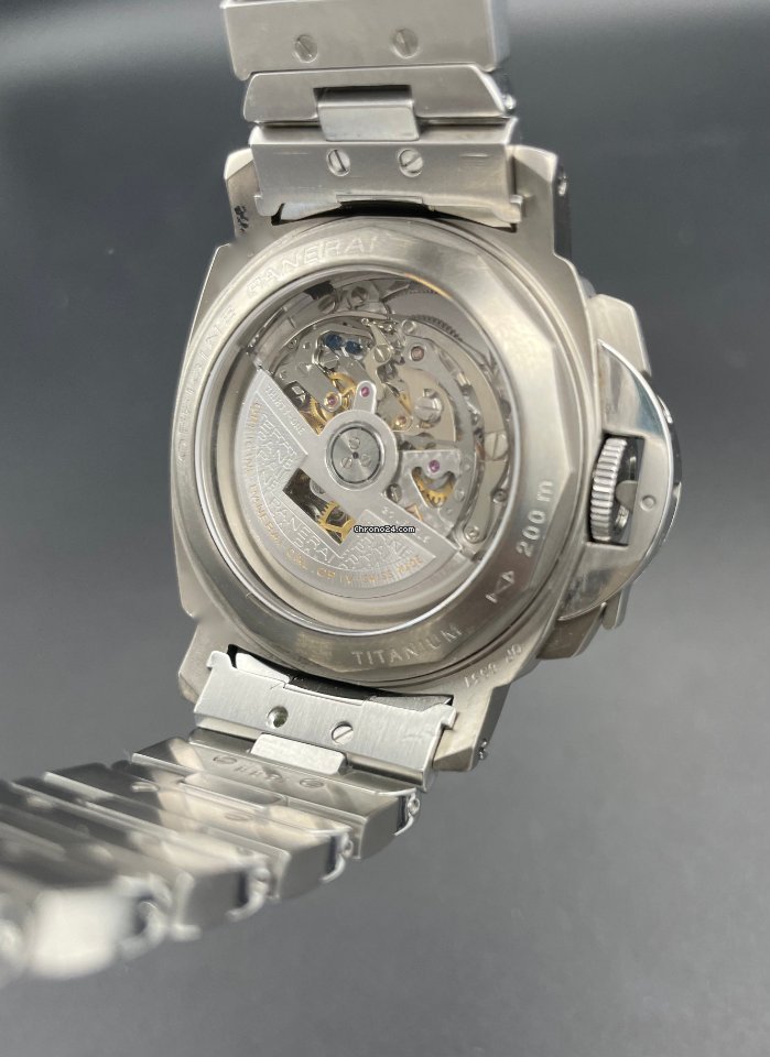 IMG_9081 Panerai Luminor Chrono Mens watch Unisex Automatic Titanium PAM 00074 Replica 5