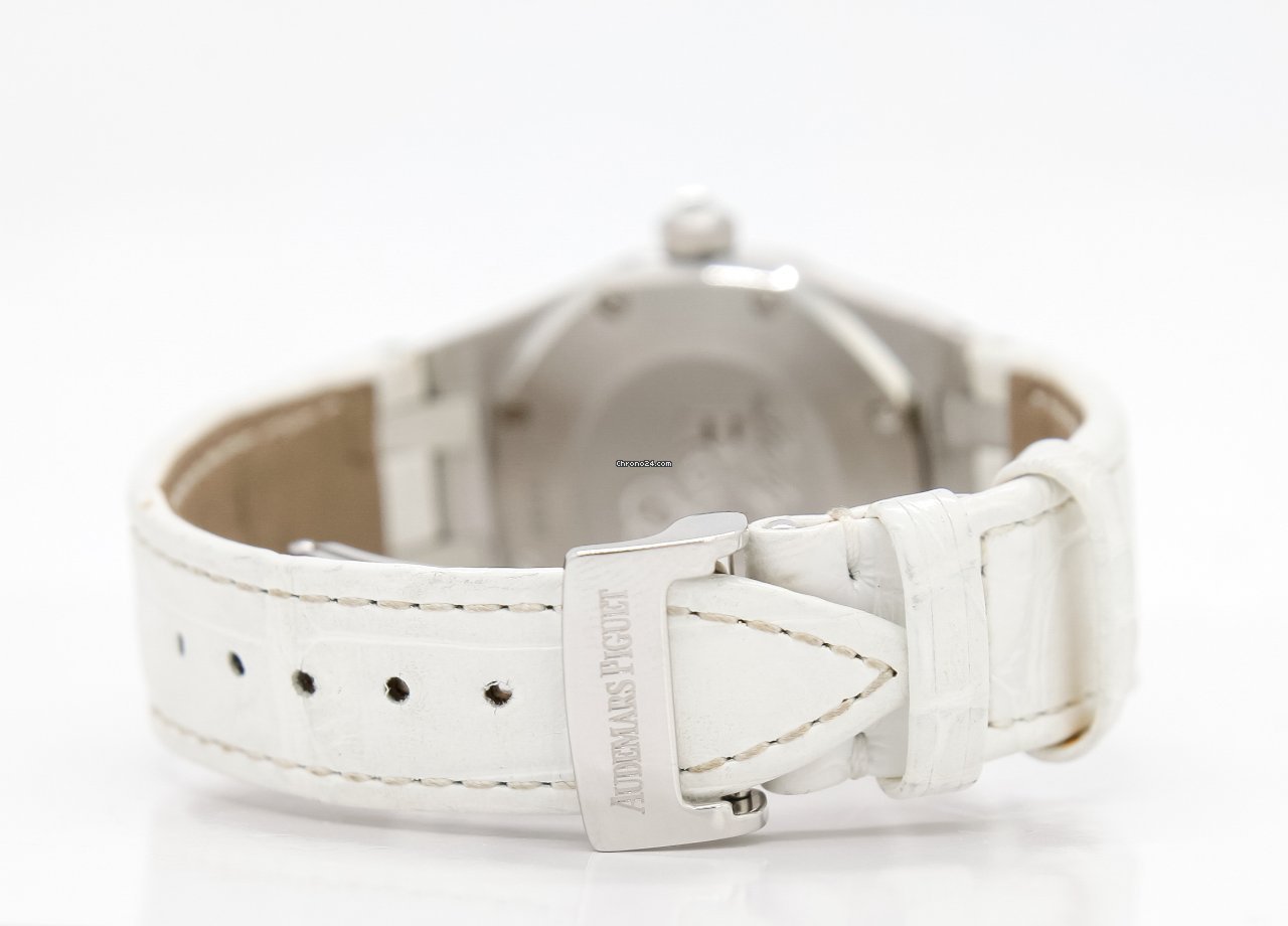 IMG_9081 Audemars Piguet Royal Oak Lady Womens watch Quartz Steel 67621ST.ZZ.D012CR.02 Replica 5