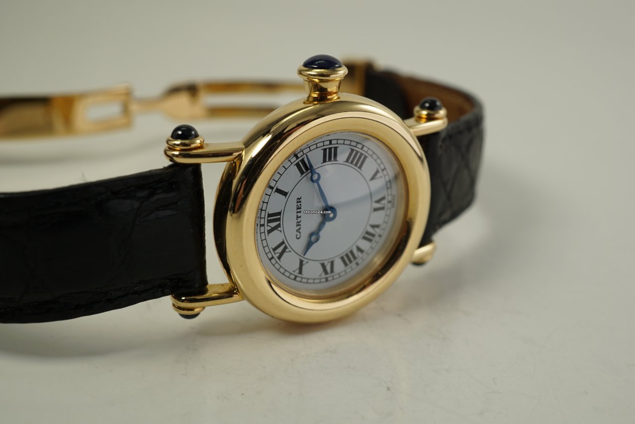 IMG_9081 Cartier Diabolo Womens watch Quartz Yellow gold 14400 Replica 5