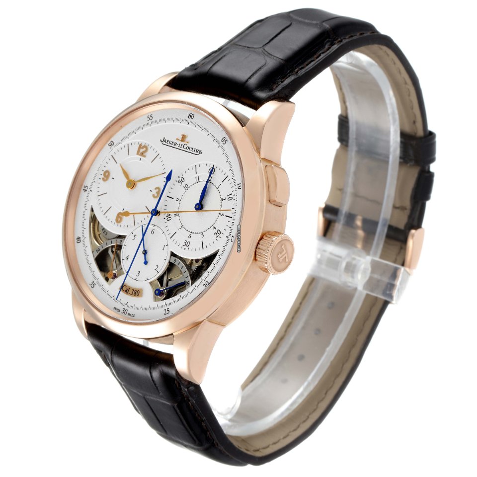 IMG_9081 Jaeger-LeCoultre Duometre Mens watch Unisex Manual winding Rose gold Q6012521 Replica 5