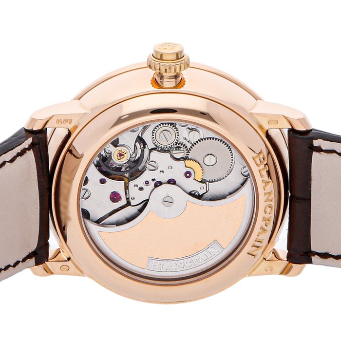 IMG_9081 Blancpain Villeret Mens watch Unisex Automatic Rose gold 6661-3631-55B Replica 5