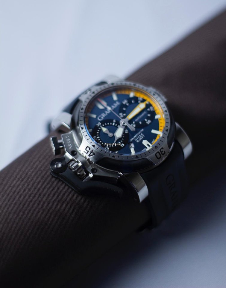 Graham Chronofighter Oversize Mens watch Unisex Automatic Steel 2OVAS Replica 5