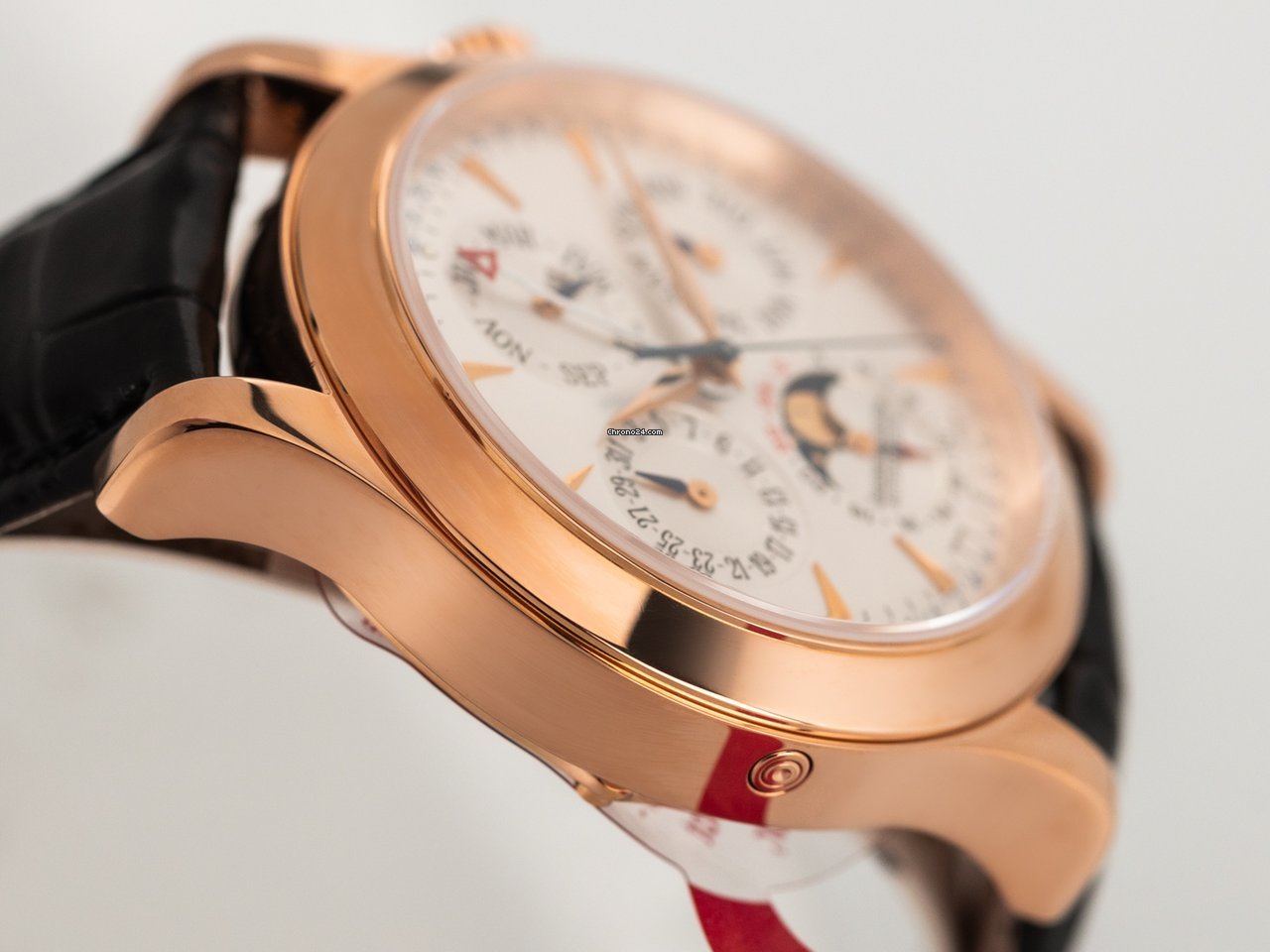 IMG_9081 Jaeger-LeCoultre Master Memovox Mens watch Unisex Automatic Rose gold 146.2.95 Replica 5