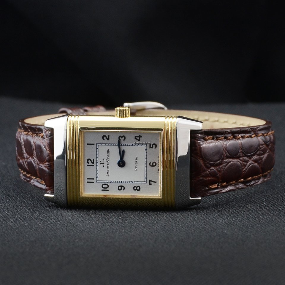 IMG_9081 Jaeger-LeCoultre Reverso Lady Womens watch Manual winding Gold Steel 260.5.86 Replica 5