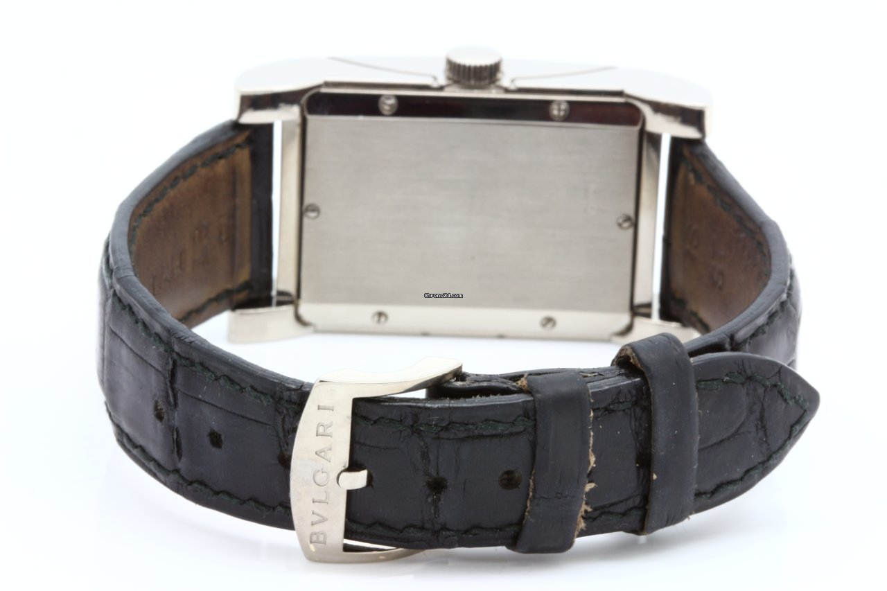 Bulgari Rettangolo Mens watch Unisex Automatic White gold RT45S Replica 5