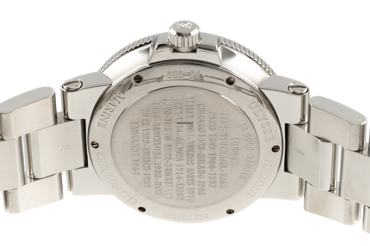 IMG_9081 Ulysse Nardin Maxi Marine Diver Mens watch Unisex Automatic Steel 263-33 Replica 5
