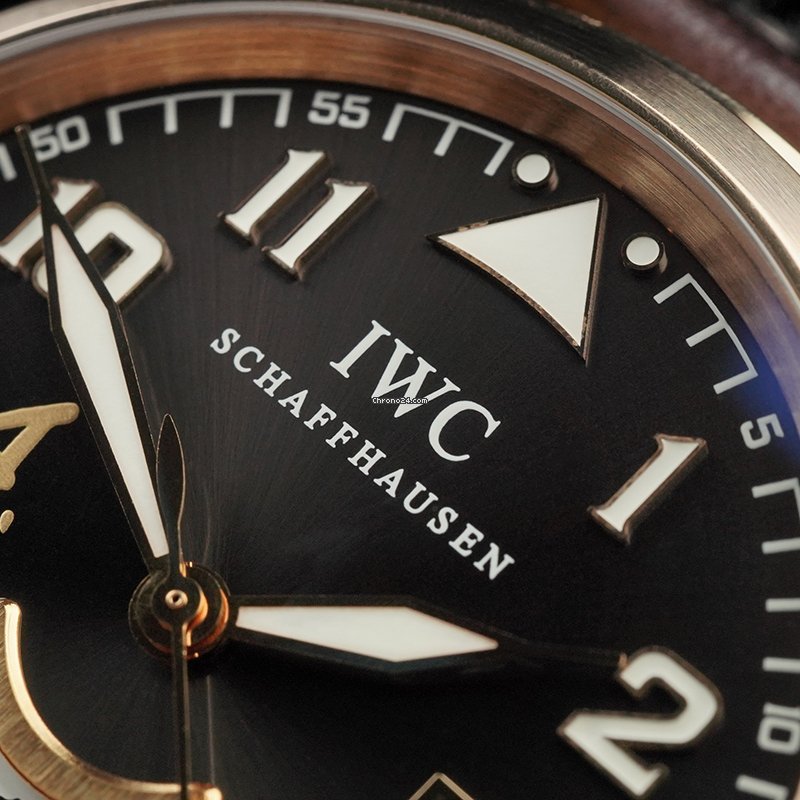 IMG_9081 IWC Pilot Mens watch Unisex Automatic Rose gold IW3261-03 Replica 5