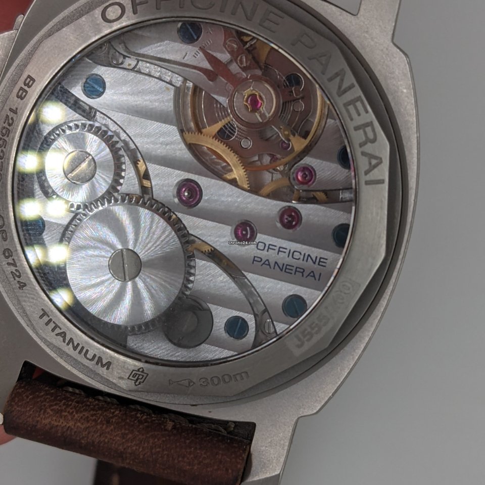 IMG_9081 Panerai Luminor Marina Mens watch Unisex Manual winding Titanium PAM 00116 Replica 5