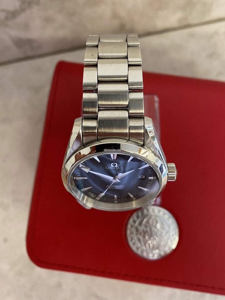 Omega Seamaster Aqua Terra Mens watch Unisex Quartz Steel 2518.50.00 Replica 5