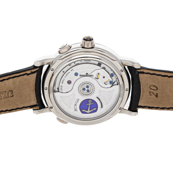 IMG_9081 Ulysse Nardin GMT + - Perpetual Mens watch Unisex Automatic White gold 320-22 32 Replica 5
