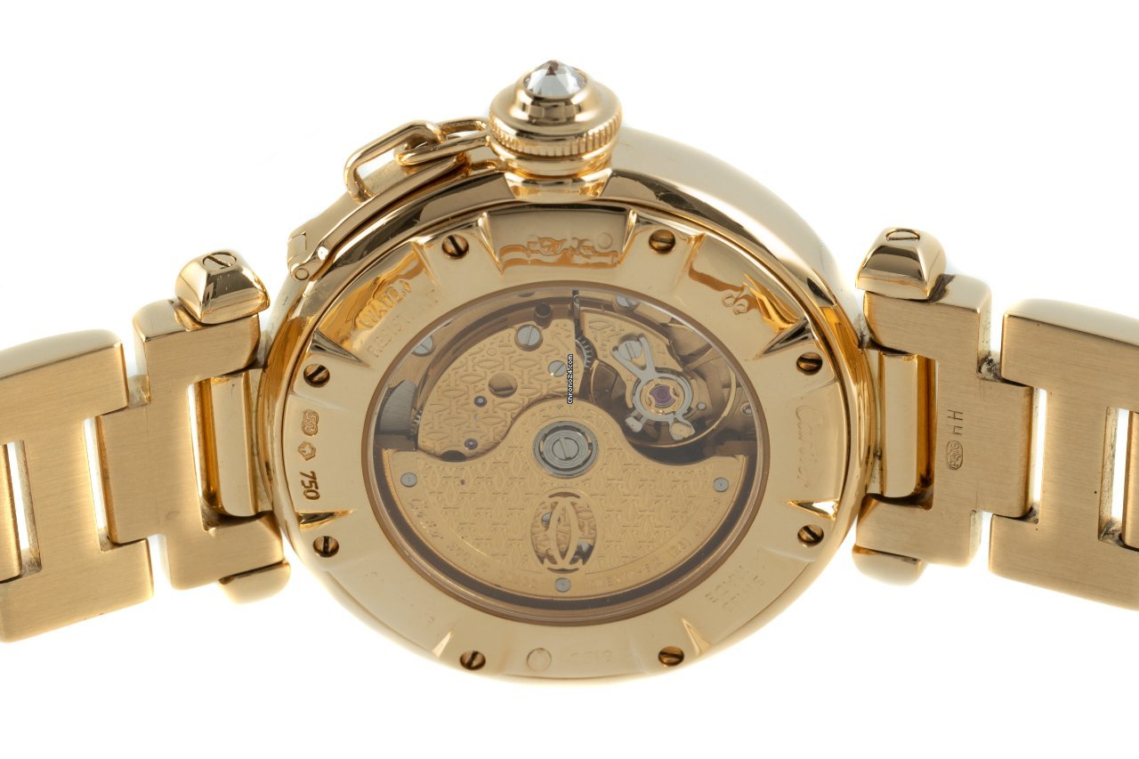 IMG_9081 Cartier Pasha Womens watch Automatic Yellow gold WJ1110H9 Replica 5