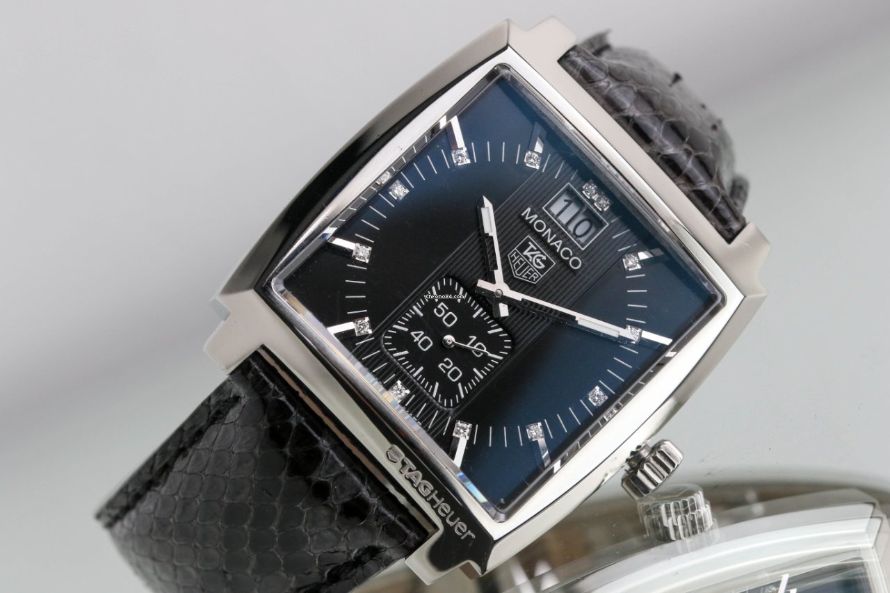 IMG_9081 TAG Heuer Monaco Lady Womens watch Quartz Steel WAW1310.FC6216 Replica 5