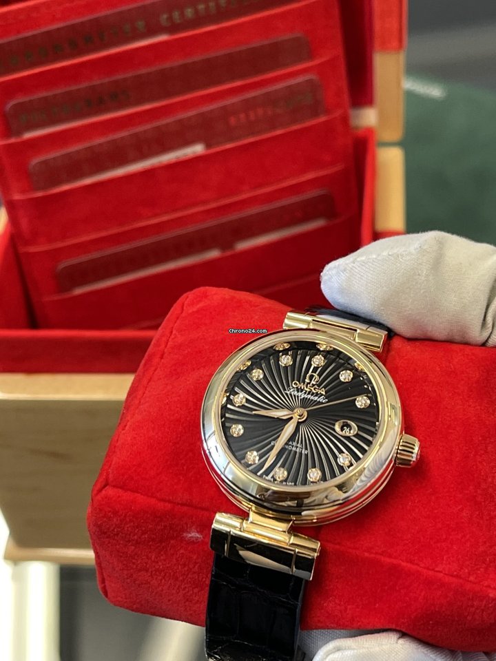 IMG_9081 Omega De Ville Ladymatic Automatic Red gold 425.63.34.20.51.001 Replica 5