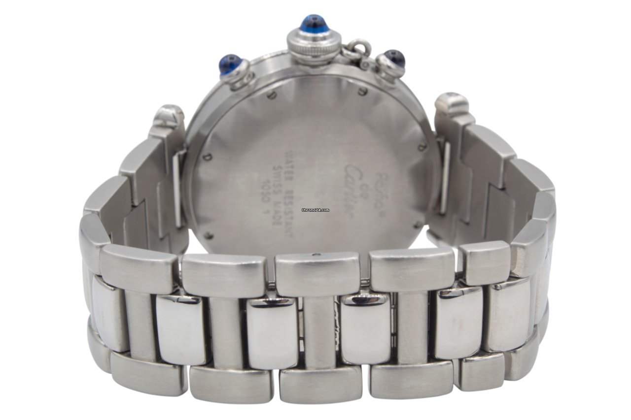 IMG_9081 Cartier Pasha Mens watch Unisex Quartz Steel 1050 Replica 5