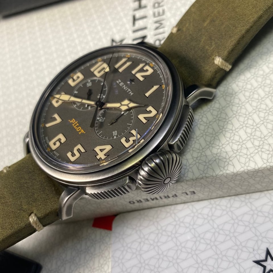 IMG_9081 Zenith Pilot Mens watch Unisex Automatic Steel 11.2430.4069 21.C773 Replica 5