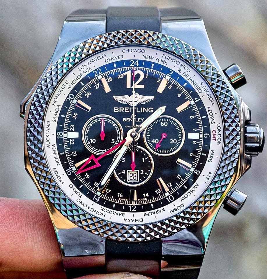 IMG_9081 Breitling Bentley GMT Mens watch Unisex Automatic Steel M4736212 B919 Replica 5