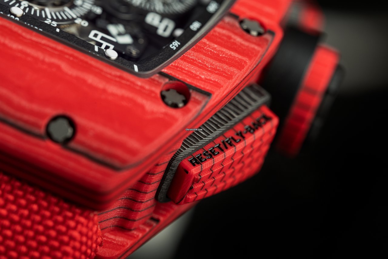 IMG_9081 Richard Mille RM 011 Mens watch Unisex Automatic Carbon RM 011 Red TPT Replica 5
