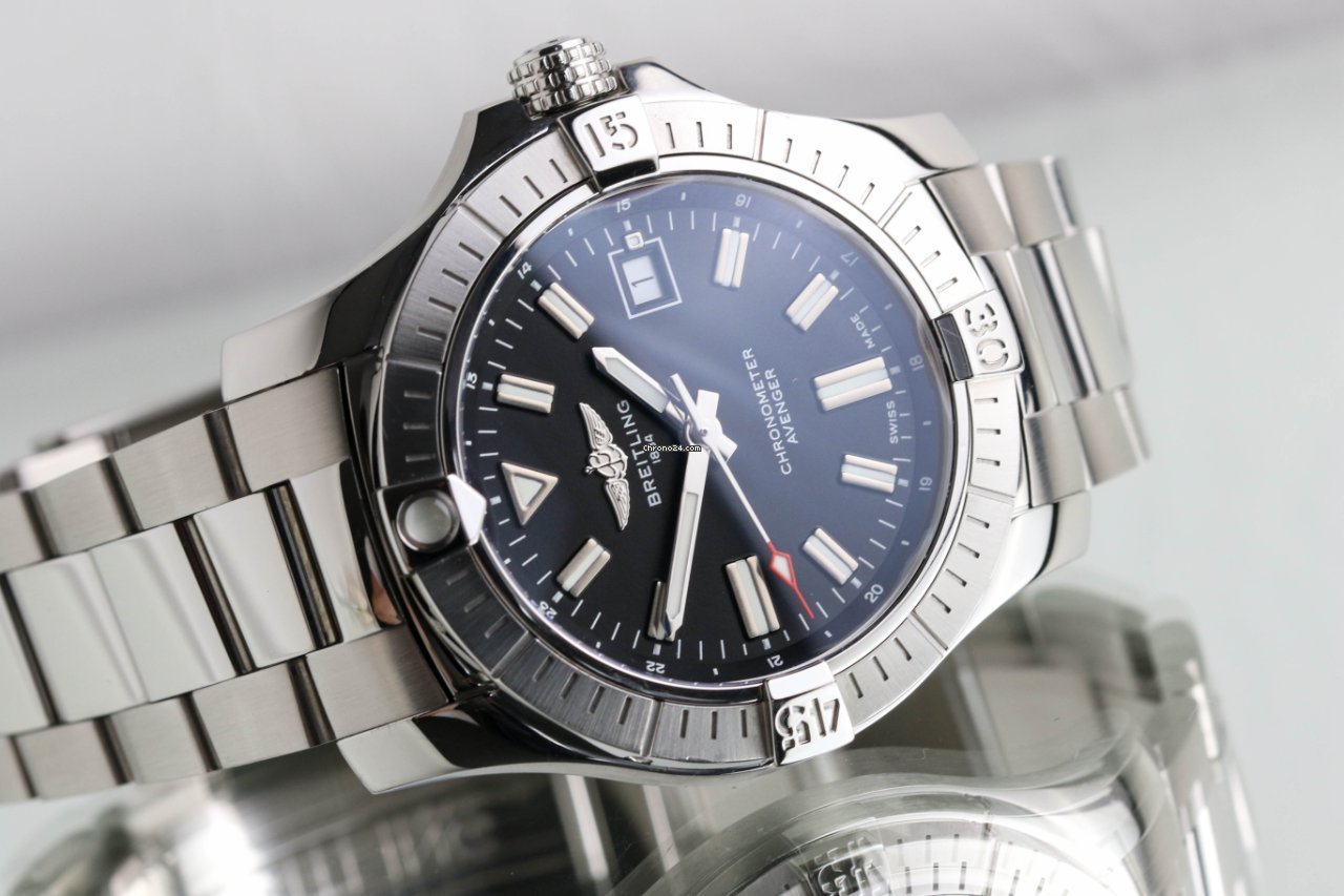 IMG_9081 Breitling Avenger Mens watch Unisex Automatic Steel A17318101B1A1 Replica 5