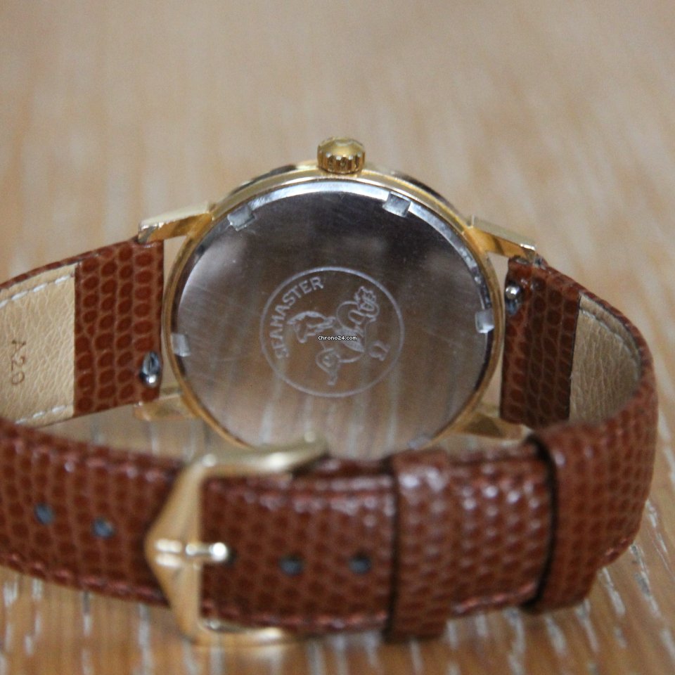 IMG_9081 Omega Seamaster Mens watch Unisex Manual winding Yellow gold 136.011 Replica 5