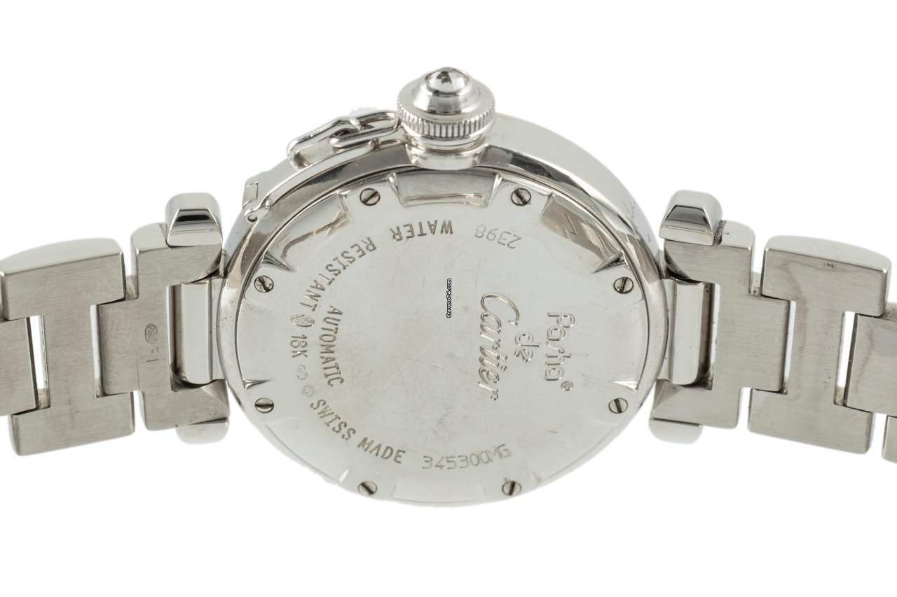 Cartier Pasha Womens watch Automatic White gold 2398 Replica 5