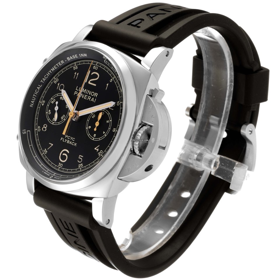 IMG_9081 Panerai Luminor 1950 3 Days Chrono Flyback Mens watch Unisex Automatic Steel PAM00653 Replica 5