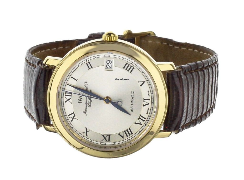 IMG_9081 IWC Mens watch Unisex Automatic Yellow gold 3209 Replica 5