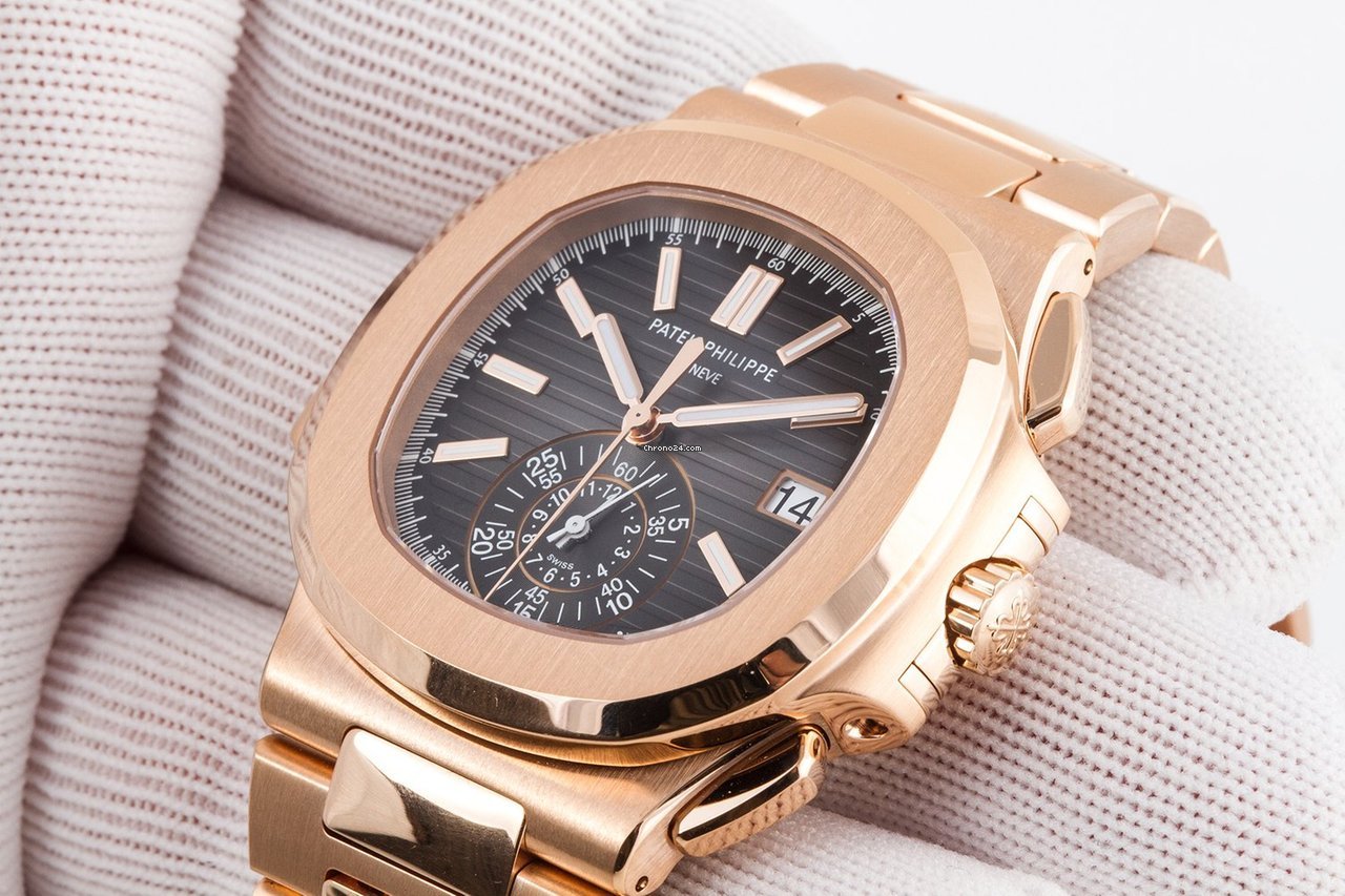 IMG_9081 Patek Philippe Nautilus Mens watch Unisex Automatic Rose gold 5980 1R-001 Replica 5