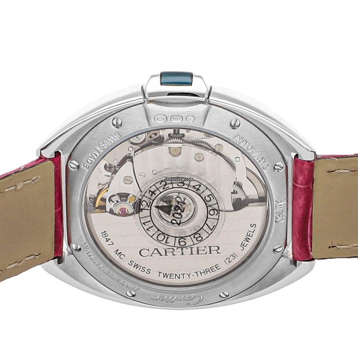 IMG_9081 Cartier Cle de Cartier Womens watch Automatic White gold WJCL0014 Replica 5