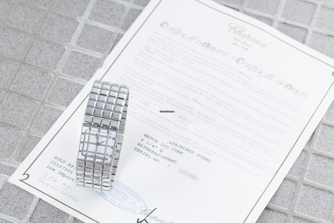 IMG_9081 Chopard Ice Cube Womens watch Quartz Steel 11 8898 Replica 5