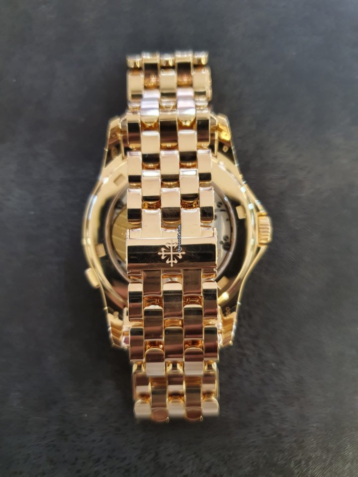 IMG_9081 Patek Philippe World Time Mens watch Unisex Automatic Rose gold 5130 1R-011 Replica 5