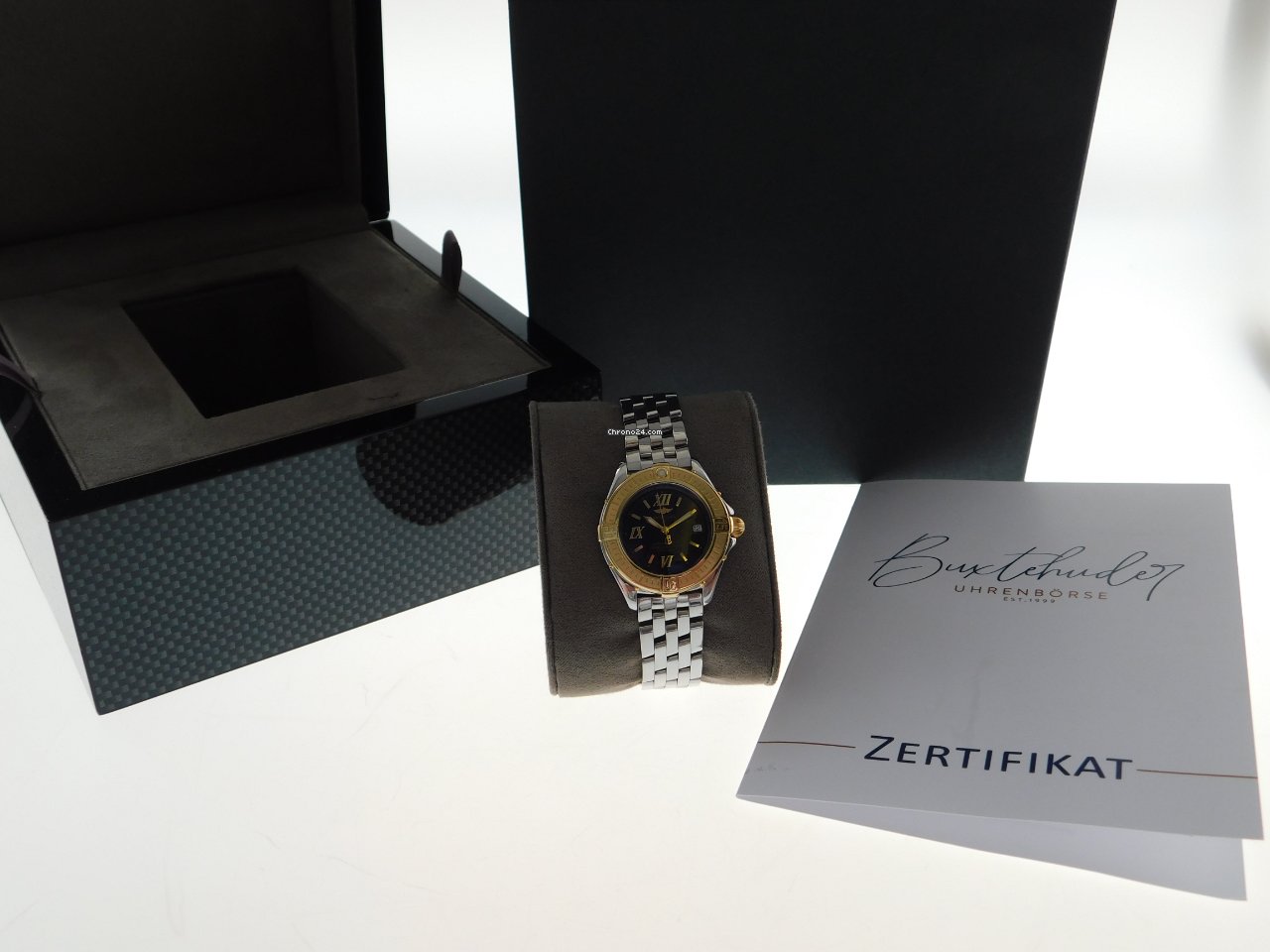 IMG_9081 Breitling Cockpit Lady Womens watch Quartz Gold Steel D 67365 Replica 5