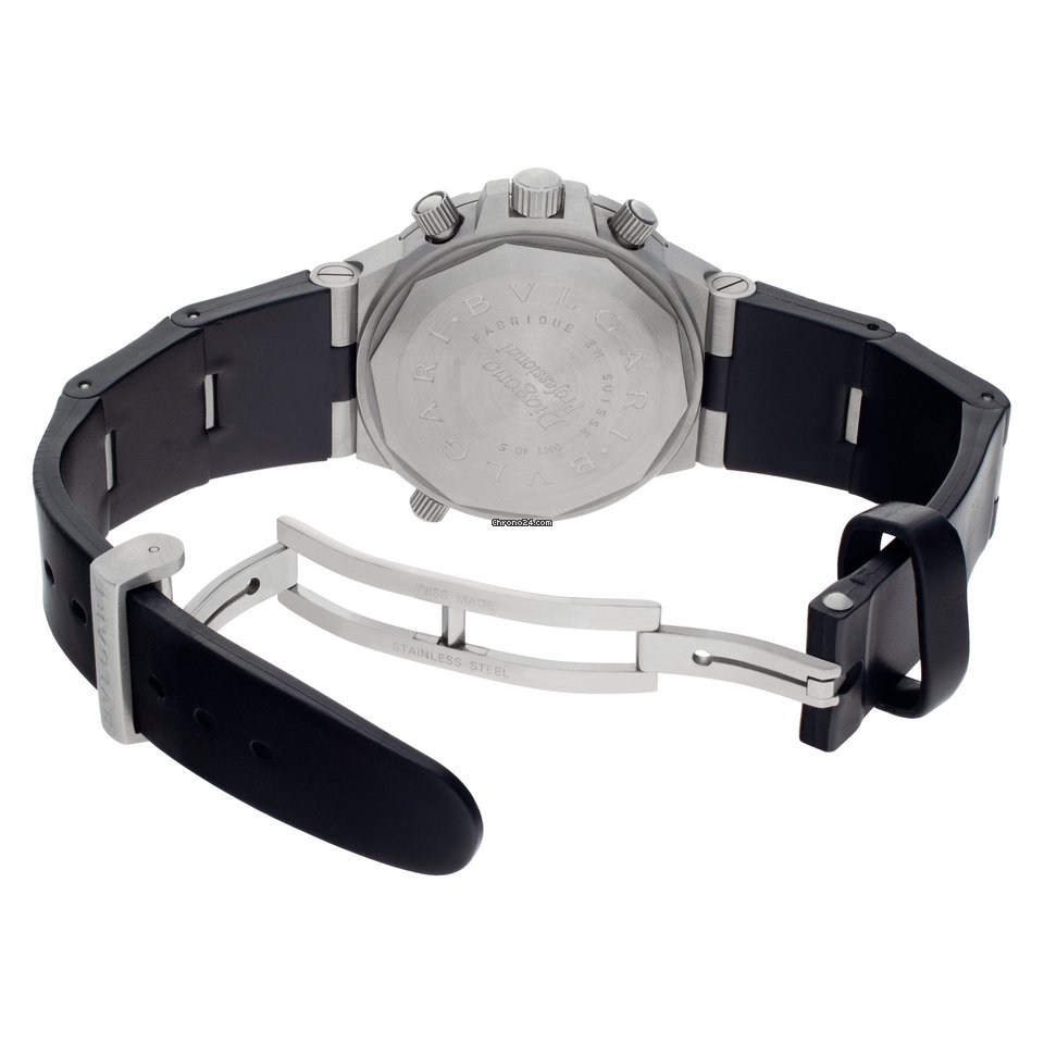 IMG_9081 Bulgari Diagono Mens watch Unisex Automatic Steel GMT40 S Replica 5