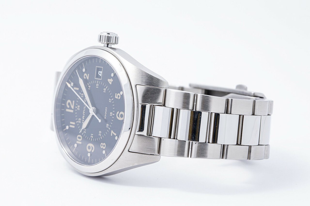 IMG_9081 Hamilton Khaki Field Mens watch Unisex Quartz Steel H685510 Replica 5