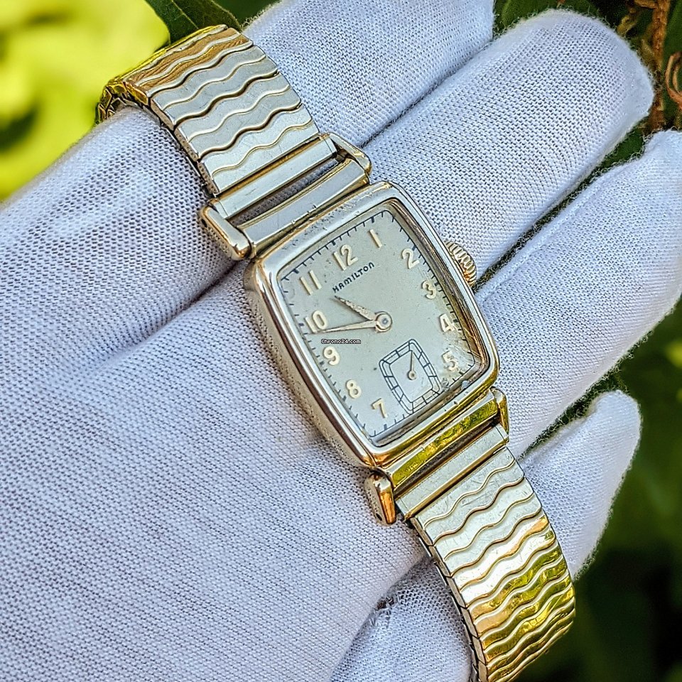 IMG_9081 Hamilton Mens watch Unisex Manual winding Gold Steel Hamilton Grade 980 Replica 5