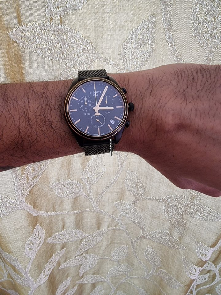 IMG_9081 Tissot PR 100 Mens watch Unisex Quartz Steel T101.417.23.061.00 Replica 5