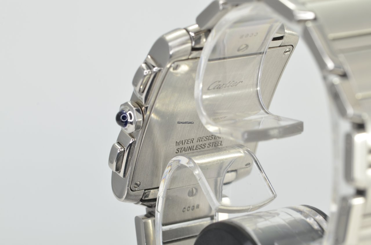 Cartier Tank Francaise Mens watch Unisex Quartz Steel 2303 Replica 5