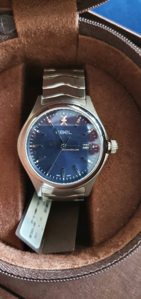 IMG_9081 Ebel Wave Mens watch Unisex Quartz Steel 1216238 Replica 5