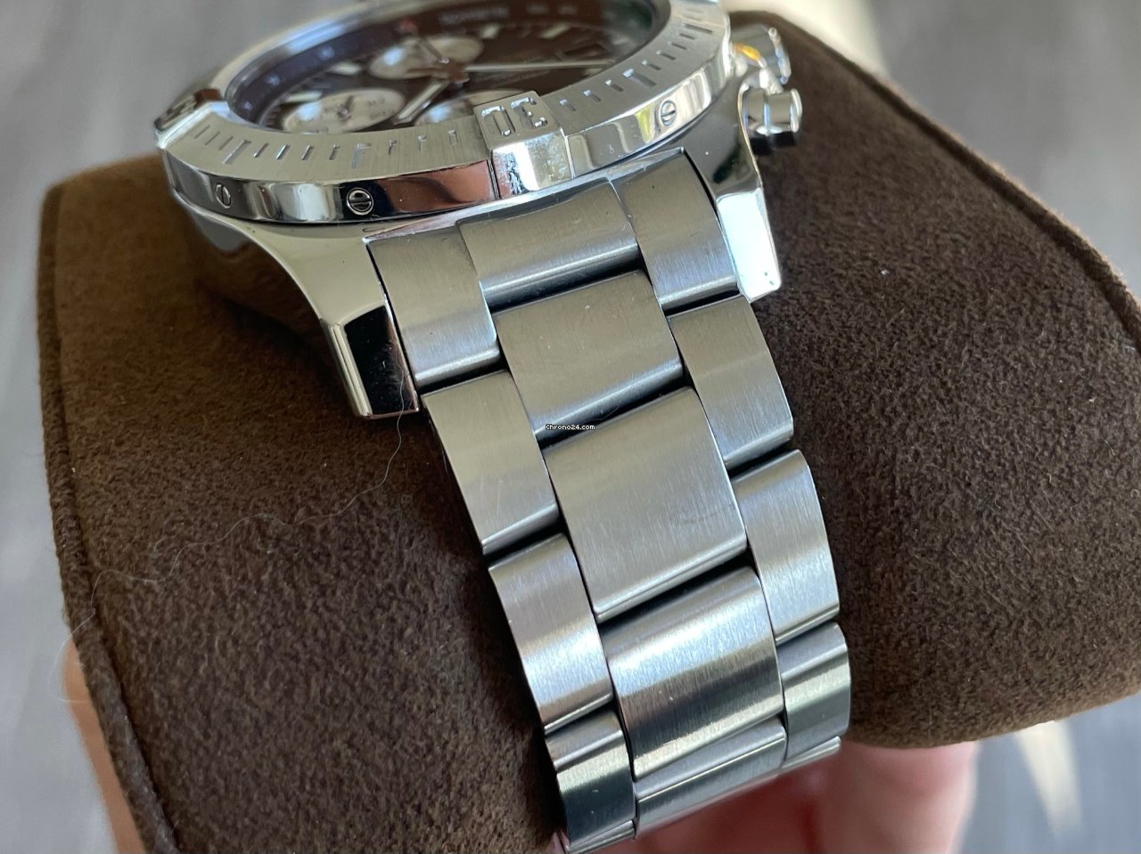 IMG_9081 Breitling Colt Chronograph Automatic Mens watch Unisex Automatic Steel A1338811 BD83 Replica 5