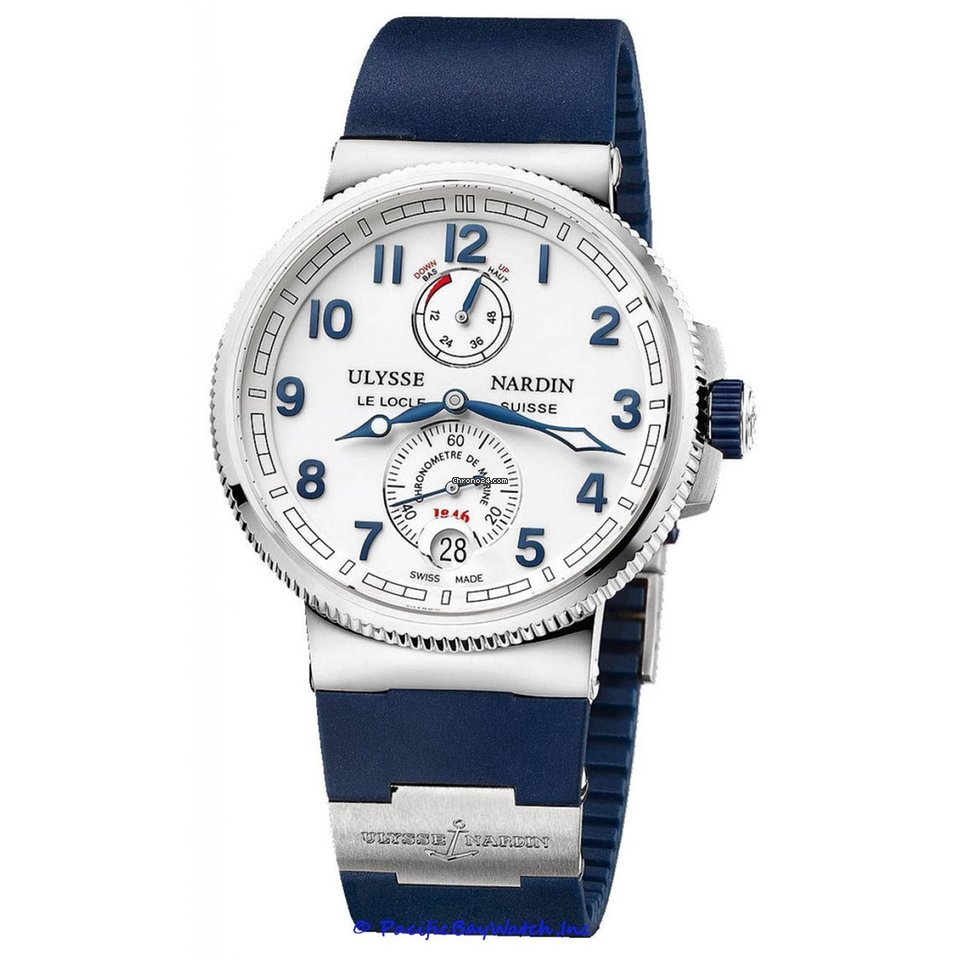 IMG_9081 Ulysse Nardin Marine Chronometer Manufacture Mens watch Unisex Automatic Steel 1183-126-3 60 Replica 5