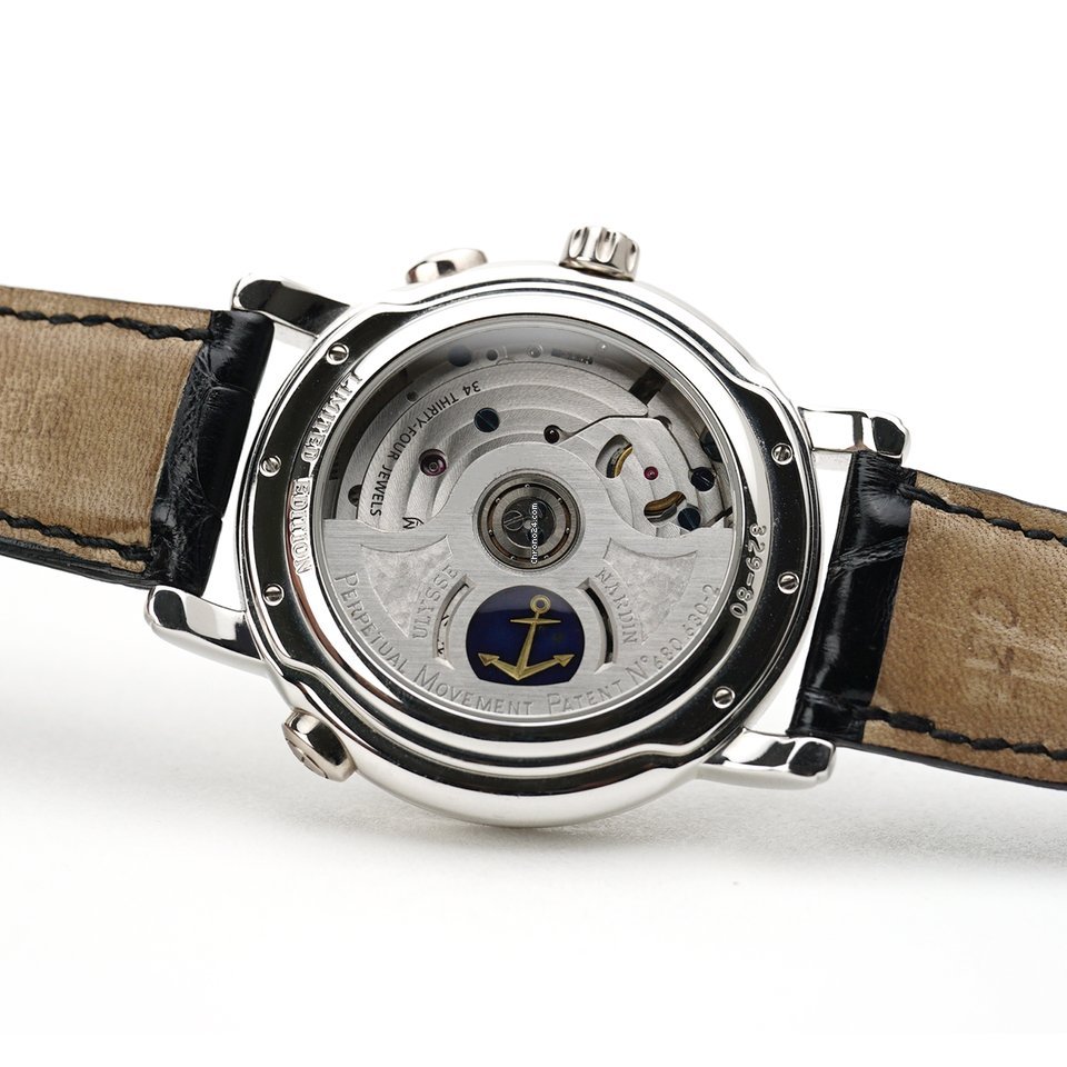 Ulysse Nardin GMT + - Perpetual Mens watch Unisex Automatic Platinum 329-80 Replica 5