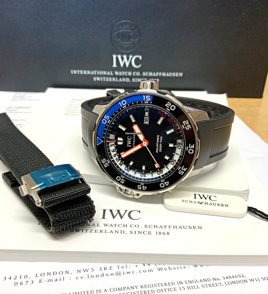 IMG_9081 IWC Aquatimer Deep Two Mens watch Unisex Automatic Steel IW354702 Replica 5