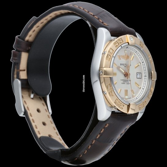 IMG_9081 Breitling Galactic 32 Womens watch Quartz Gold Steel C71356 Replica 5