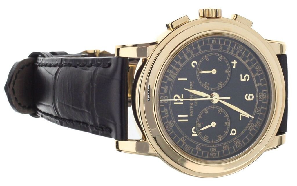 Patek Philippe Chronograph Mens watch Unisex Manual winding Yellow gold 5070J Replica 5