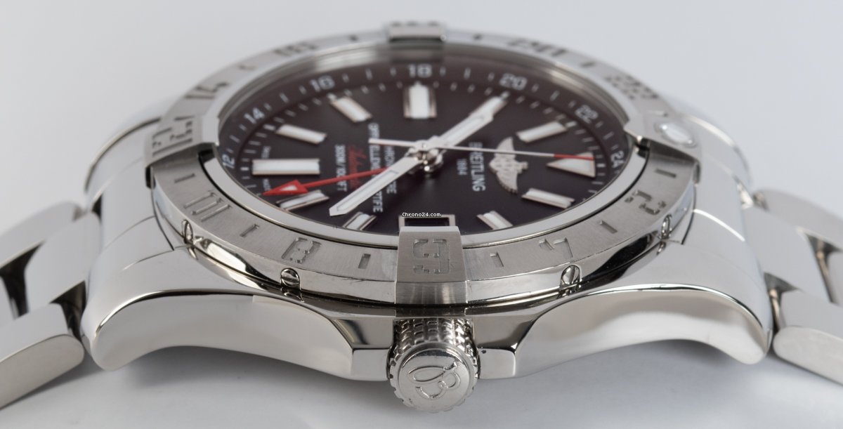 IMG_9081 Breitling Avenger II GMT Mens watch Unisex Automatic Steel A3239011 BC35 Replica 5