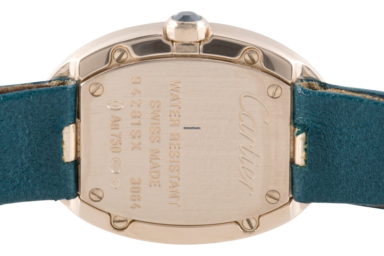 Cartier Baignoire Womens watch Quartz Red gold 3064 Replica 5